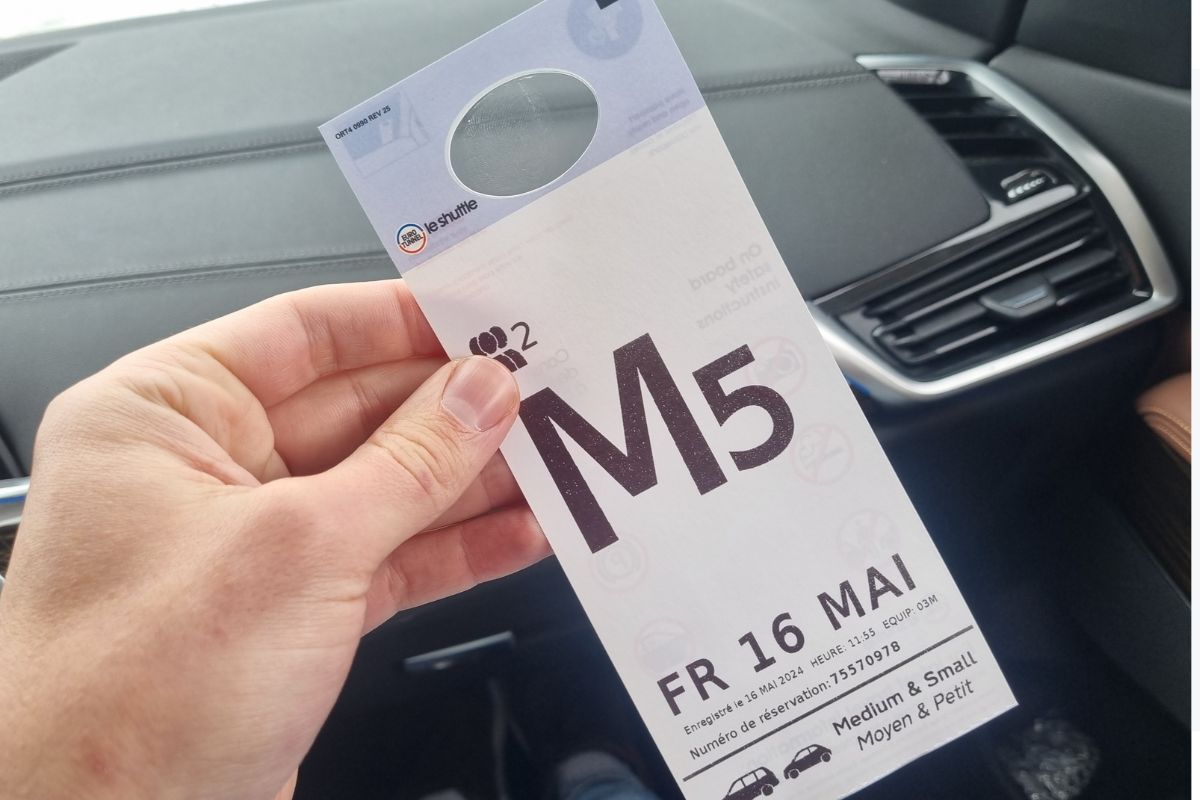 Eurotunnel Ticket Bestätigung per E-Mail nach der Buchung